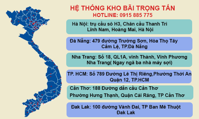 Hệ thống kho bãi của chành xe Hà Nội Khánh Hòa