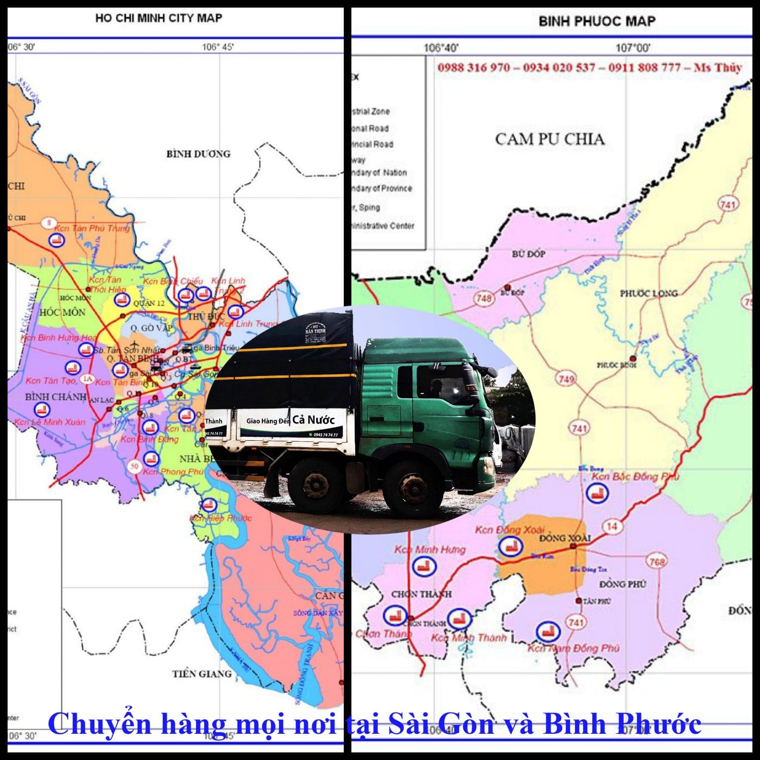 chuyển hàng mọi nơi Sài Gòn Bình Phước