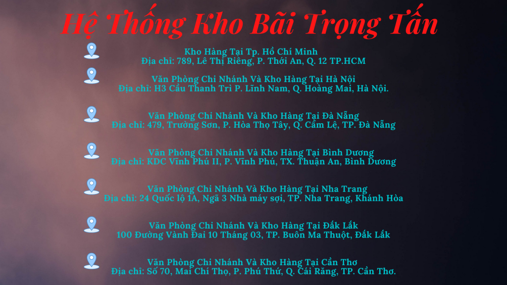 hệ thống kho bãi trọng tấn chuyên ghép hàng sài gòn cần thơ