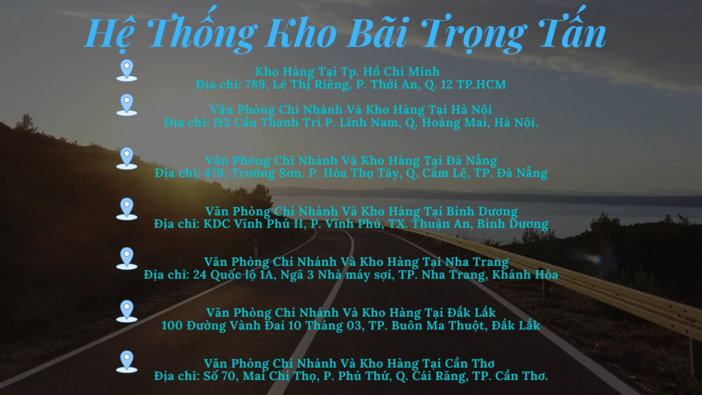 danh sách bãi kho trọng tấn chuyên ghép hàng sài gòn hà nội