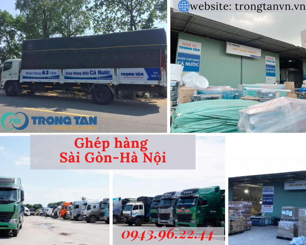 hình ảnh thực tế nhà xe trọng tấn vận chuyển hàng ghép sài gòn hà nội