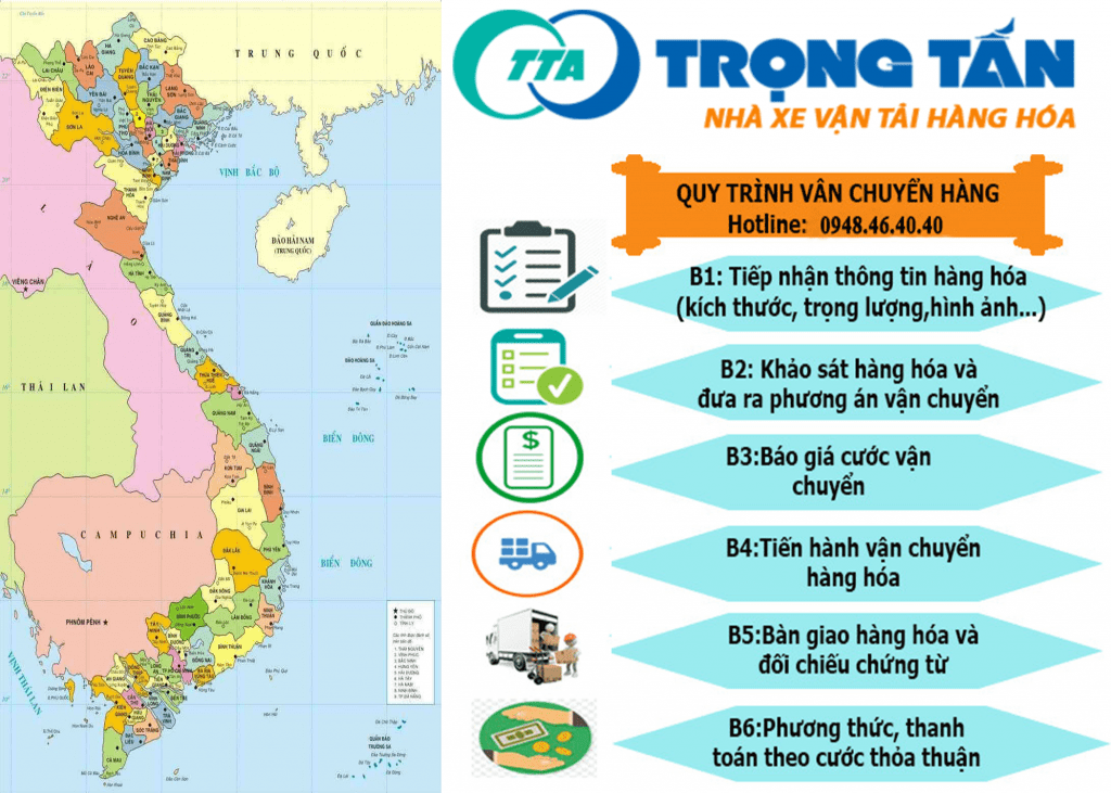 Nhà Xe Vận Chuyển Hàng Đà Nẵng Đi Bến Tre 4 Nhà Xe Vận Chuyển Hàng Đà Nẵng Đi Bến Tre quy trình giao nhận hàng hóa