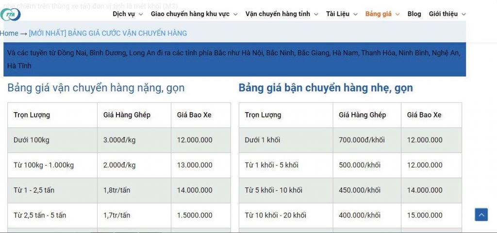 Nhà xe gửi hàng Sài Gòn đi Phú Thọ