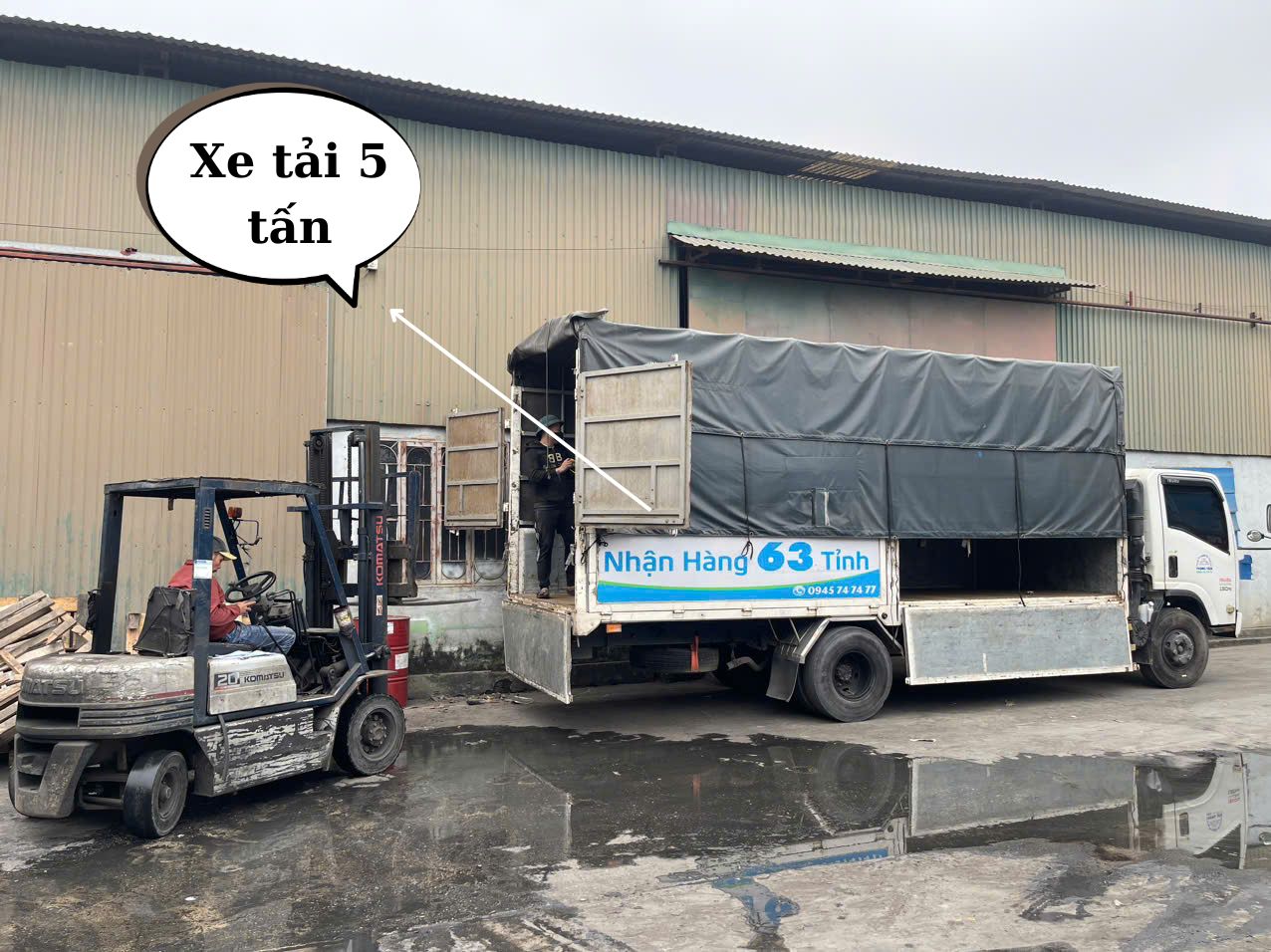 Chành xe vận chuyển hàng đi Hưng Yên