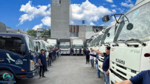 Giao nhận xe tải khi thuê dịch vụ thành công