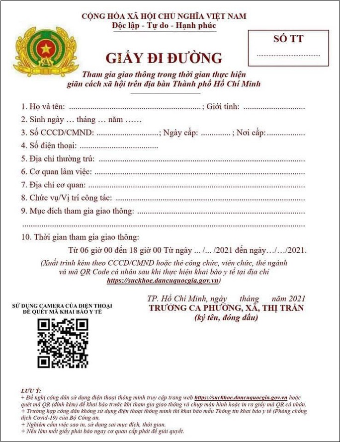 giay di duong xe tai cho hang 15 tan